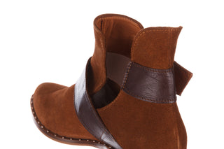 Botki Bayla-195 19K-802 Vizon Brown 195020, Brąz, Skóra naturalna