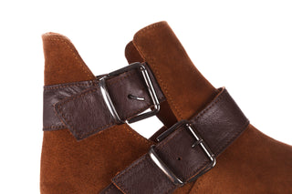 Botki Bayla-195 19K-802 Vizon Brown 195020, Brąz, Skóra naturalna