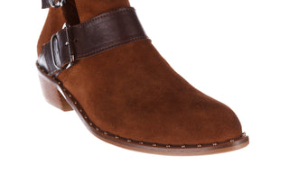 Botki Bayla-195 19K-802 Vizon Brown 195020, Brąz, Skóra naturalna