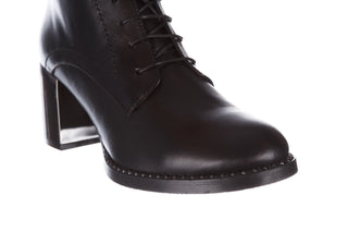 Trzewiki Bayla-195 20K-6508 Black 195004, Czarny, Skóra naturalna
