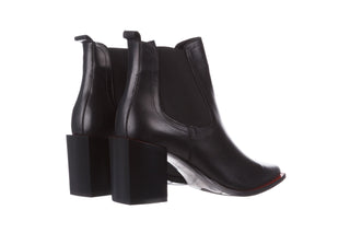 Botki Bayla-195 20K-7200 Black 195012, Czarny, Skóra naturalna