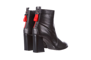 Botki Bayla-195 20K-7001 Black 195021, Czarny, Skóra naturalna