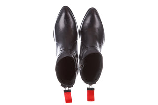 Botki Bayla-195 20K-7001 Black 195021, Czarny, Skóra naturalna