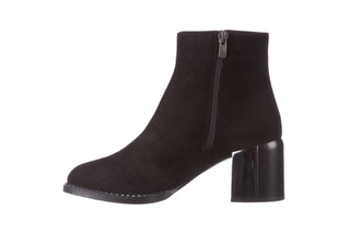 Botki Bayla-195 20K-6501 Black Suede 195003, Czarny, Skóra naturalna