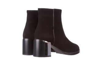 Botki Bayla-195 20K-6501 Black Suede 195003, Czarny, Skóra naturalna