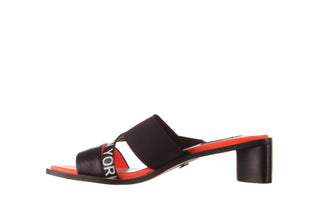 Klapki Sca'viola E-48 Black, Czarny, Skóra naturalna