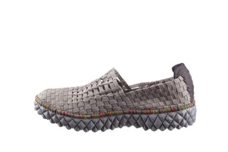 Półbuty Rock Full Breath Bin Lt Lt Grey With Tutti Frutti Binding 23 032957, Szary, Materiał