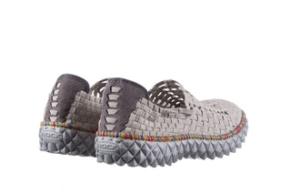 Półbuty Rock Full Breath Bin Lt Lt Grey With Tutti Frutti Binding 23 032957, Szary, Materiał