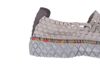 Półbuty Rock Full Breath Bin Lt Lt Grey With Tutti Frutti Binding 23 032957, Szary, Materiał