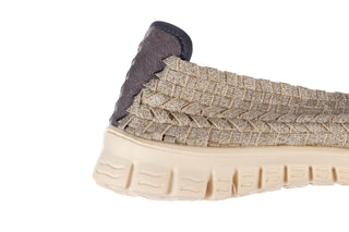 Półbuty Rock Carioca Lt Gold 22 032885, Złoty, Materiał