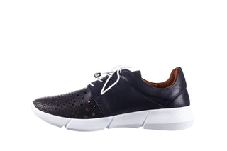 Trampki Bayla-161 018 650 Navy, Granat, Skóra naturalna