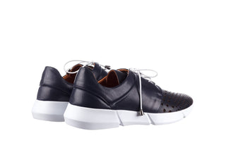 Trampki Bayla-161 018 650 Navy, Granat, Skóra naturalna