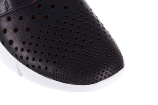 Trampki Bayla-161 018 650 Navy, Granat, Skóra naturalna