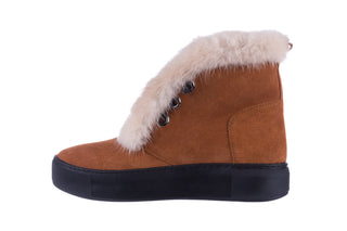 Śniegowce Bayla 161 017 2032 105 Tan Suede 161162, Brąz, Skóra naturalna