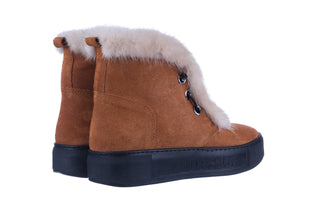 Śniegowce Bayla 161 017 2032 105 Tan Suede 161162, Brąz, Skóra naturalna
