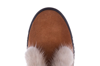 Śniegowce Bayla 161 017 2032 105 Tan Suede 161162, Brąz, Skóra naturalna