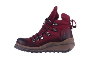 Trzewiki Bayla 161 050 0407 9 094 Bordo Nubuck 161172, Skóra naturalna