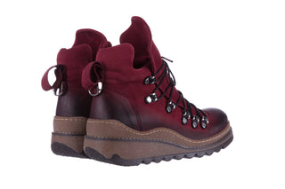 Trzewiki Bayla 161 050 0407 9 094 Bordo Nubuck 161172, Skóra naturalna