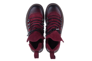 Trzewiki Bayla 161 050 0407 9 094 Bordo Nubuck 161172, Skóra naturalna