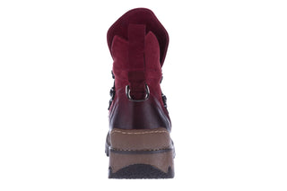Trzewiki Bayla 161 050 0407 9 094 Bordo Nubuck 161172, Skóra naturalna