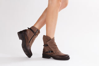 Trzewiki Bayla 161 050 2330 Taupe Nubuck 161174, Szary, Skóra naturalna