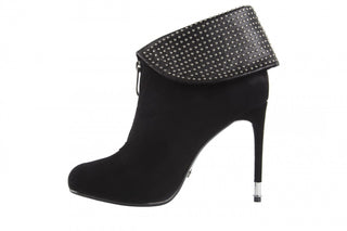 Botki Sca'viola W3322D-6041R Black Suede, Czarny, Skóra naturalna