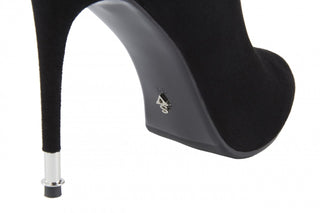 Botki Sca'viola W3322D-6041R Black Suede, Czarny, Skóra naturalna