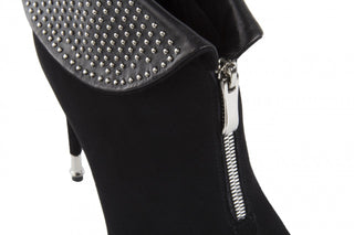 Botki Sca'viola W3322D-6041R Black Suede, Czarny, Skóra naturalna