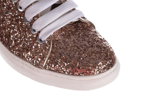 Trampki Bayla-185 185 103 Glitter Złoty, Skóra naturalna