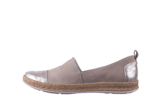 Espadryle Bayla-100 485 Szary, Skóra naturalna