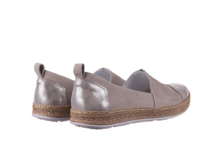 Espadryle Bayla-100 485 Szary, Skóra naturalna