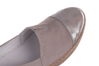 Espadryle Bayla-100 485 Szary, Skóra naturalna