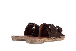 Klapki Bayla-161 059 510 Khaki, Zielony, Skóra naturalna
