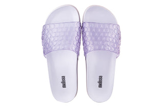 Klapki Melissa Polibolha Slide Ad White Clear, Biały, Guma