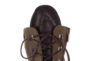 Trzewiki Bayla-161 050-0507 Khaki, Zielony, Skóra naturalna