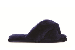 Kapcie Emu Mayberry Midnight 21 119130, Granat, Futro naturalne
