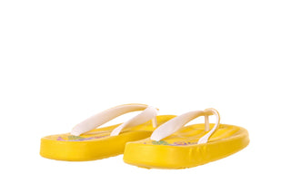 Klapki KISS 026 YELLOW OR NEON, Żółty, Guma