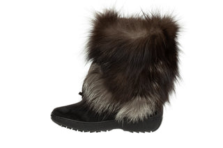 Śniegowce Oscar Volpe Short Silver Fox 012081, Futro naturalne