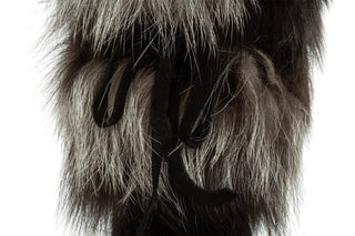 Śniegowce Oscar Volpe Short Silver Fox 012081, Futro naturalne