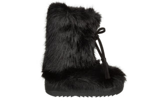 Śniegowce Oscar Baffy Short Eco Black 012076, Czarny, Futro sztuczne
