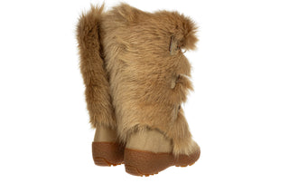 Śniegowce Oscar Julia Beige 012079, Beżowy, Futro naturalne
