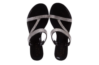Klapki Sca'viola 933 Black, Czarny, Silikon