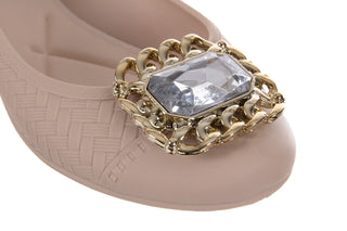 Baleriny T&G Fashion 11-086 Beige, Beż, Guma