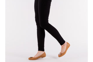 Baleriny T&G Fashion 11-086 Beige, Beż, Guma