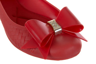 Baleriny T&G Fashion 11-087 Red, Czerwony, Guma