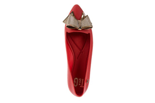 Baleriny T&G Fashion 11-092 Red, Czerwony, Guma