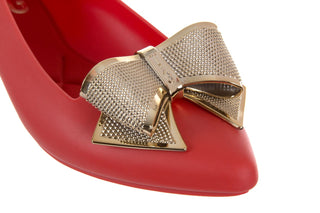 Baleriny T&G Fashion 11-092 Red, Czerwony, Guma