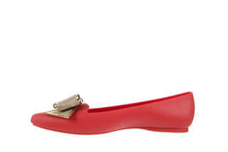 Baleriny T&G Fashion 11-092 Red, Czerwony, Guma