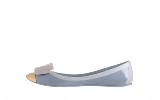 Baleriny T&G Fashion 11-102 Light Blue, Niebieski/ Biały, Guma