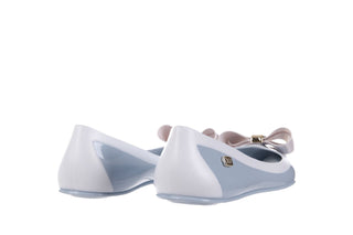 Baleriny T&G Fashion 11-102 Light Blue, Niebieski/ Biały, Guma